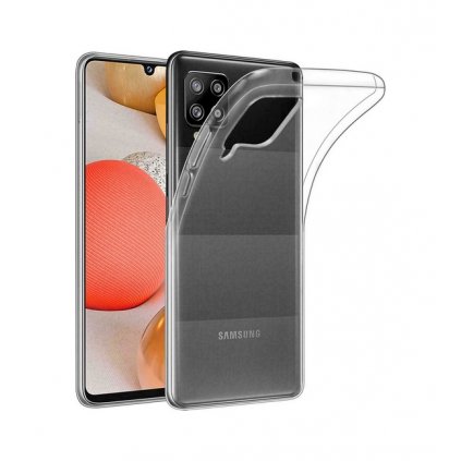 Zadný silikónový kryt na Samsung A42 1 mm priehľadný