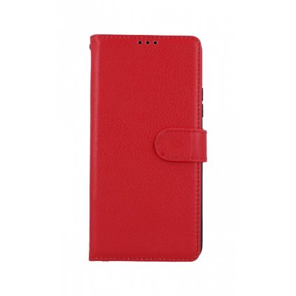 Flipové púzdro na Samsung A42 červené s prackou