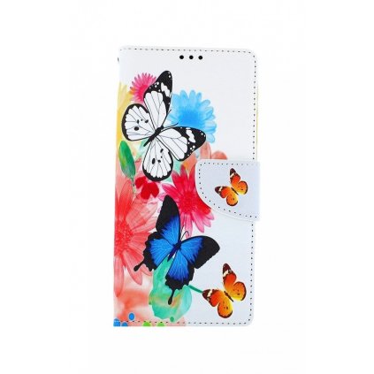 Flipové púzdro na Samsung A42 Farebné s motýlikmi