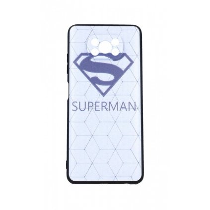 Zadný 3D silikónový kryt na Xiaomi Poco X3 Biely Superman