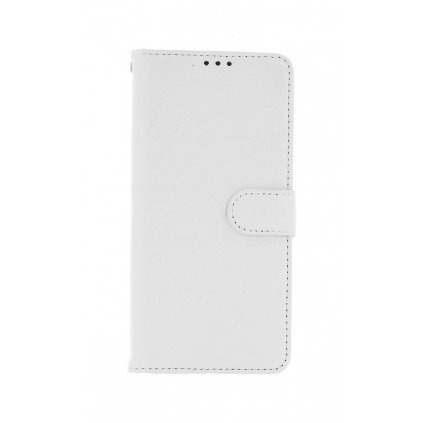 Flipové púzdro na Samsung A12 biele s prackou