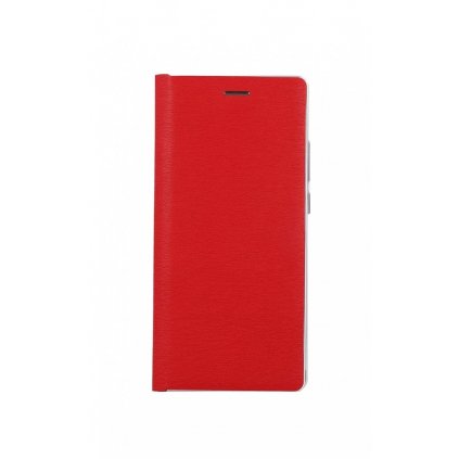 Flipové puzdro Luna Book na Samsung A02s červeno-strieborné