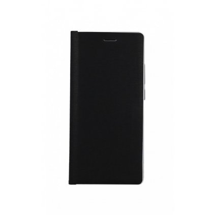 Flipové puzdro Luna Book na Samsung A02s čierno-strieborné