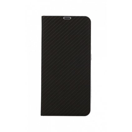 Flipové puzdro Luna Carbon Book na Samsung A02s čierne