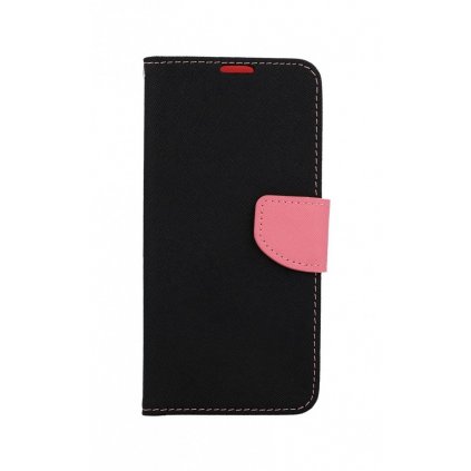 Flipové púzdro na Samsung A52 čierno-ružové
