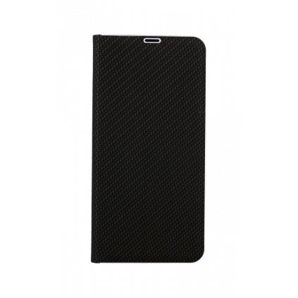 Flipové puzdro Luna Carbon Book na Samsung A72 čierne