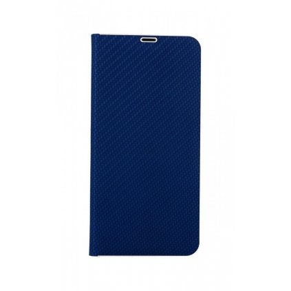 Flipové puzdro Luna Carbon Book na Samsung A72 modré