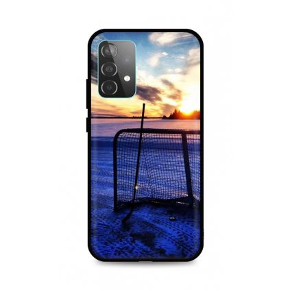 Zadný silikónový kryt DARK na Samsung A52 Hockey Sunset