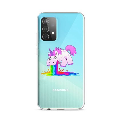 Zadný silikónový kryt na Samsung A52 Rainbow Splash