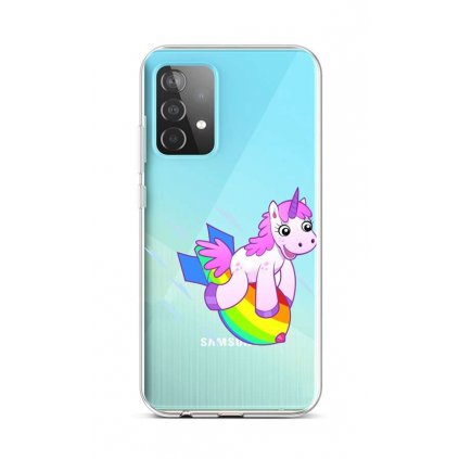 Zadný silikónový kryt na Samsung A52 Flying Unicorn