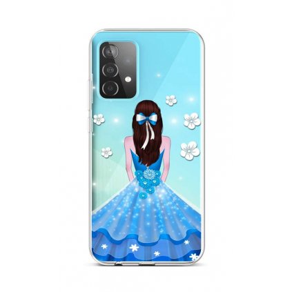 Zadný silikónový kryt na Samsung A52 Blue Princess