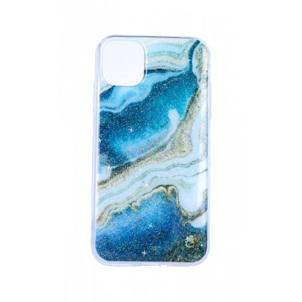 Zadný pevný kryt na iPhone 11 Pro Marble Stone Navy