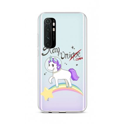 Zadný silikónový kryt na Xiaomi Mi Note 10 Lite Stay Unicorn