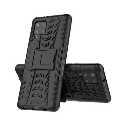 Ultra odolný zadný kryt na Samsung A42 čierny