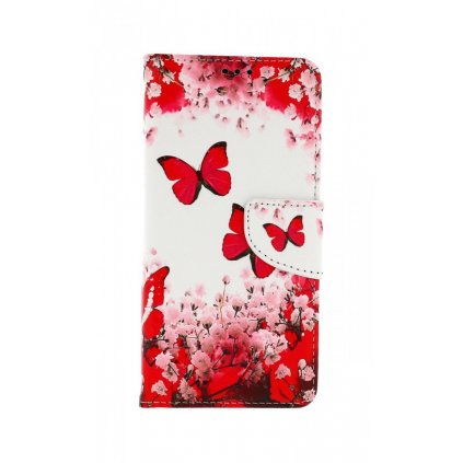 Flipové púzdro na Samsung A52 Ružové motýle