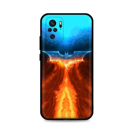 Zadný silikónový kryt DARK na Xiaomi Redmi Note 10 Fiery Batman