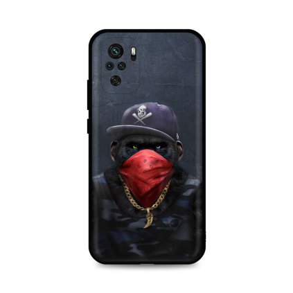 Zadný silikónový kryt DARK na Xiaomi Redmi Note 10 Monkey Gangster