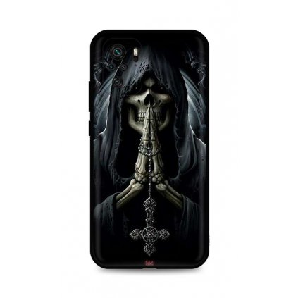 Zadný silikónový kryt DARK na Xiaomi Redmi Note 10 Grim Reaper