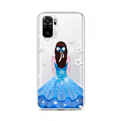 Zadný silikónový kryt na Xiaomi Redmi Note 10 Blue Princess