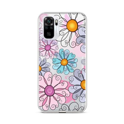 Zadný silikónový kryt na Xiaomi Redmi Note 10 Colorful Daisy