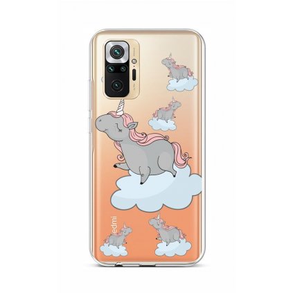 Zadný silikónový kryt na Xiaomi Redmi Note 10 Pro Grey Unicorns