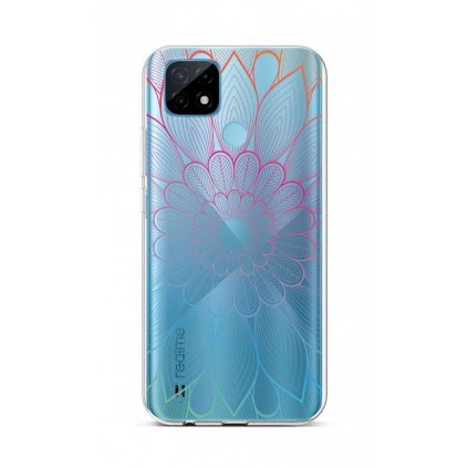 Zadný silikónový kryt na Realme C21 Rainbow Mandala