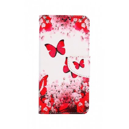 Flipové puzdro na Xiaomi Redmi Note 10 Ružové motýle