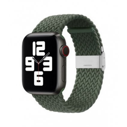 Pletený remienok Braid pre Apple Watch 3-4-5-6-SE 38-40mm zelený
