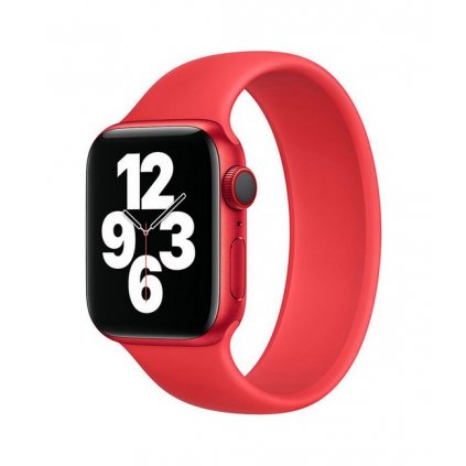 Silikónový remienok Basic pre Apple Watch 3-4-5-6-SE 38-40mm červený