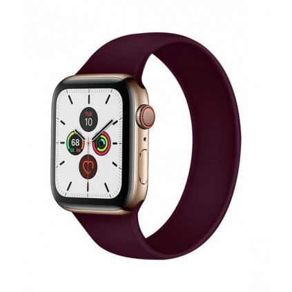 Silikónový remienok Basic pre Apple Watch 3-4-5-6-SE 38-40mm vínový