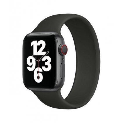 Silikónový remienok Basic pre Apple Watch 3-4-5-6-SE 38-40mm čierny