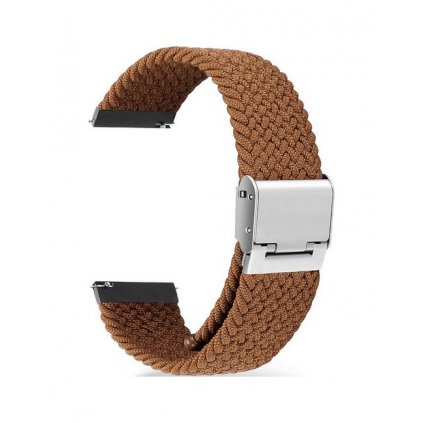 Pletený remienok Braid pre Apple Watch 3-4-5-6-SE 42-44mm hnedý