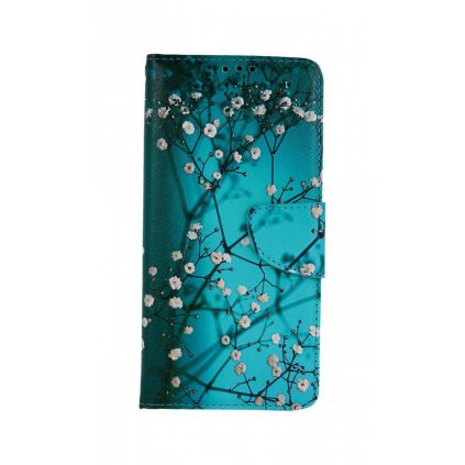 Flipové puzdro na Xiaomi Poco M3 Pro Modré s kvetmi