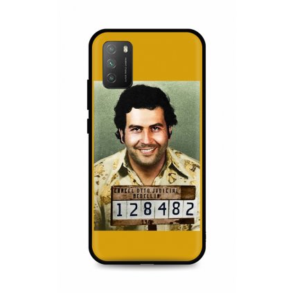 Zadný silikónový kryt DARK na Xiaomi Poco M3 Pablo Escobar