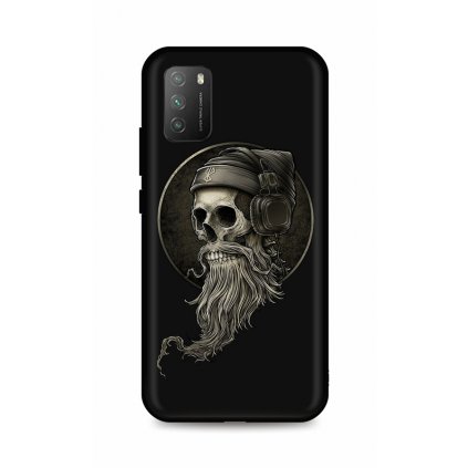 Zadný silikónový kryt DARK na Xiaomi Poco M3 Music Skeleton