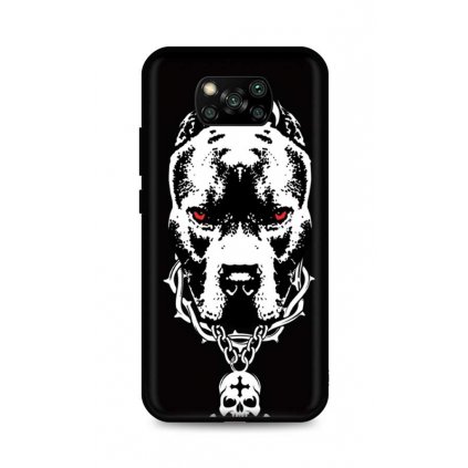 Zadný silikónový kryt DARK na Xiaomi Poco X3 Fighting Dog