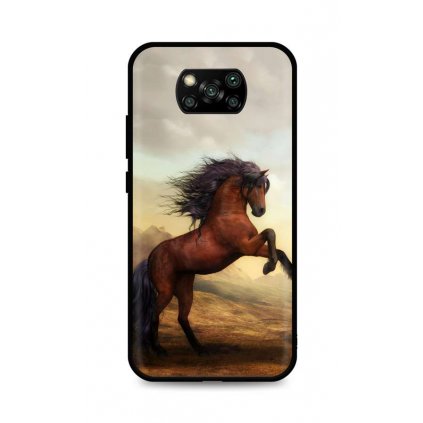 Zadný silikónový kryt DARK na Xiaomi Poco X3 Brown Horse