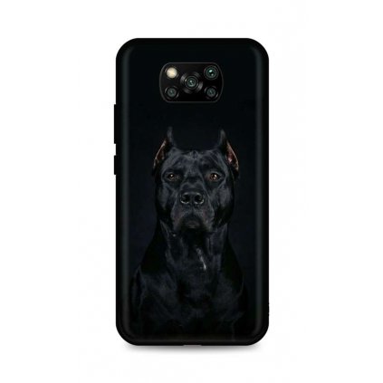 Zadný silikónový kryt DARK na Xiaomi Poco X3 Dark Pitbull