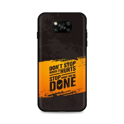 Zadný silikónový kryt DARK na Xiaomi Poco X3 Dont Stop