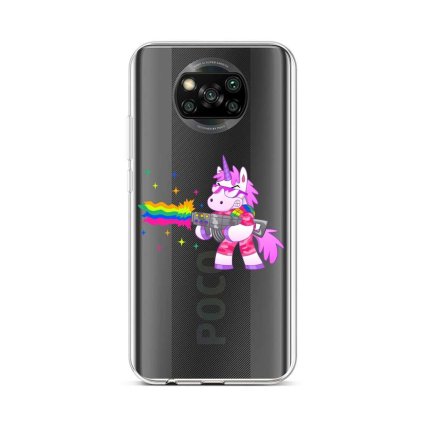 Zadný silikónový kryt na Xiaomi Poco X3 Rainbow Gun