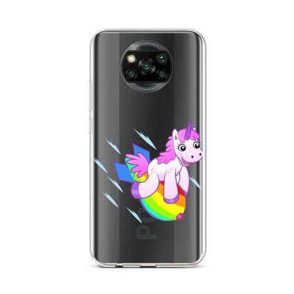 Zadný silikónový kryt na Xiaomi Poco X3 Flying Unicorn