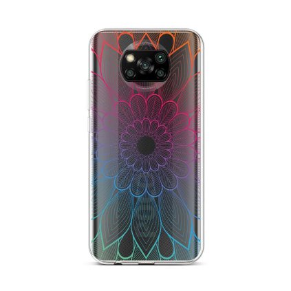 Zadný silikónový kryt na Xiaomi Poco X3 Rainbow Mandala