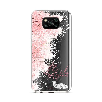 Zadný silikónový kryt na Xiaomi Poco X3 Blooming Deer