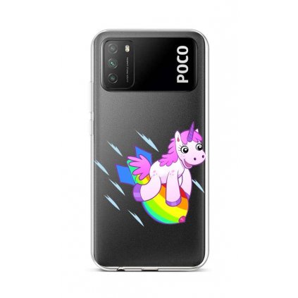 Zadný silikónový kryt na Xiaomi Poco M3 Flying Unicorn