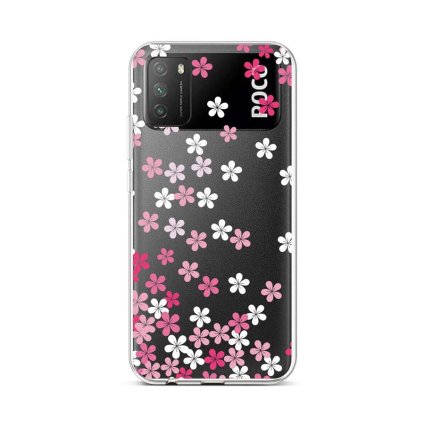 Zadný silikónový kryt na Xiaomi Poco M3 Pink Blossom