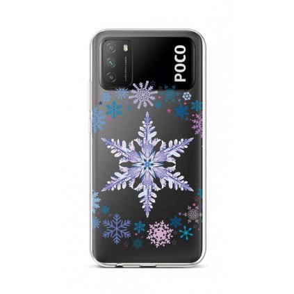 Zadný silikónový kryt na Xiaomi Poco M3 Snowflake