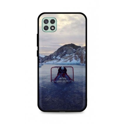 Zadný silikónový kryt DARK na Samsung A22 5G Hockey Goalie