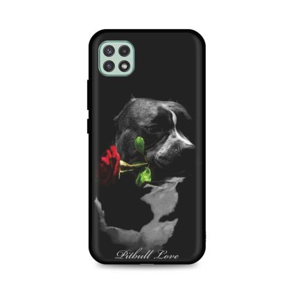 Zadný silikónový kryt DARK na Samsung A22 5G Pitbull Love