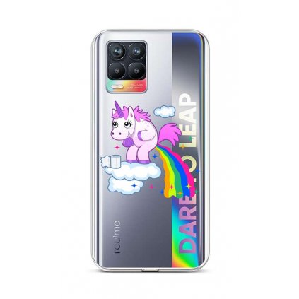 Zadný silikónový kryt na Realme 8 Rainbow Disaster