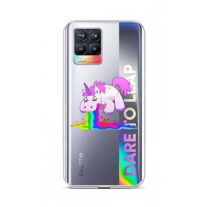 Zadný silikónový kryt na Realme 8 Rainbow Splash